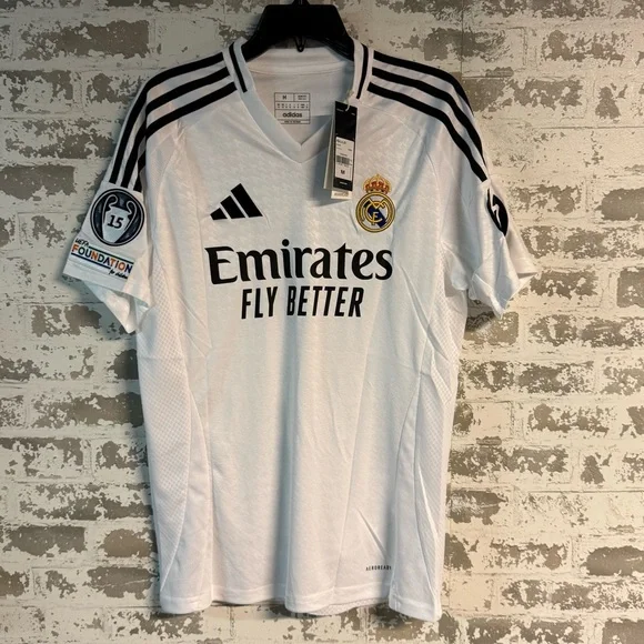 NEW - Adidas White Real Madrid Lester Home Jersey 24/25 - Medium #7